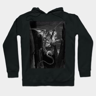 High Resolution Gustave Doré Illustration Riding on Geryon Hoodie